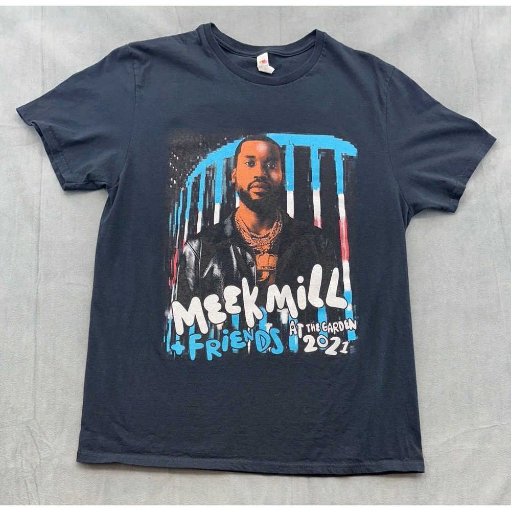 Meek Mill Friends Expensive Pain MSG 2021 Concert Tour TShirt Mens‎ Large Black